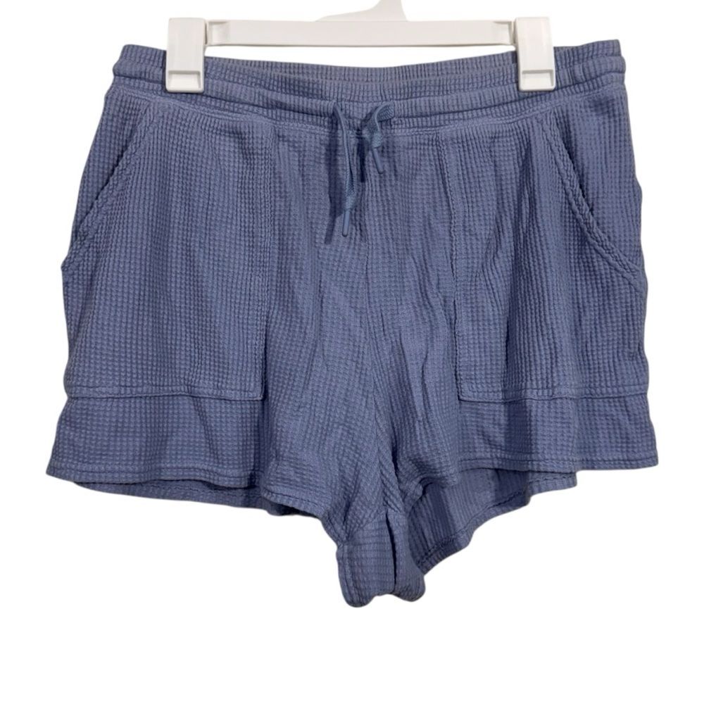 Aerie Offline Periwinkle Waffle Knit Lightweight Casual Shorts